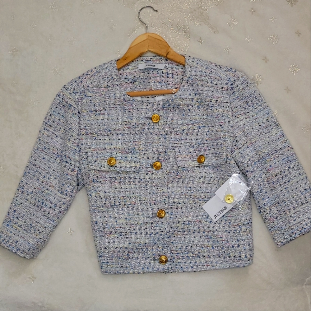 Tweed crop jacket